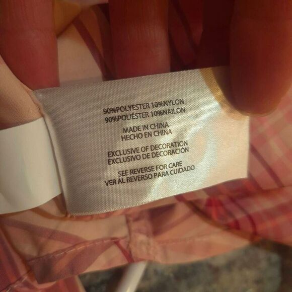 Eddie Bauer Women's Pink Poly/Nylon Plaid Short Sleeve Button Down Adventure Shi - Picture 13 of 13